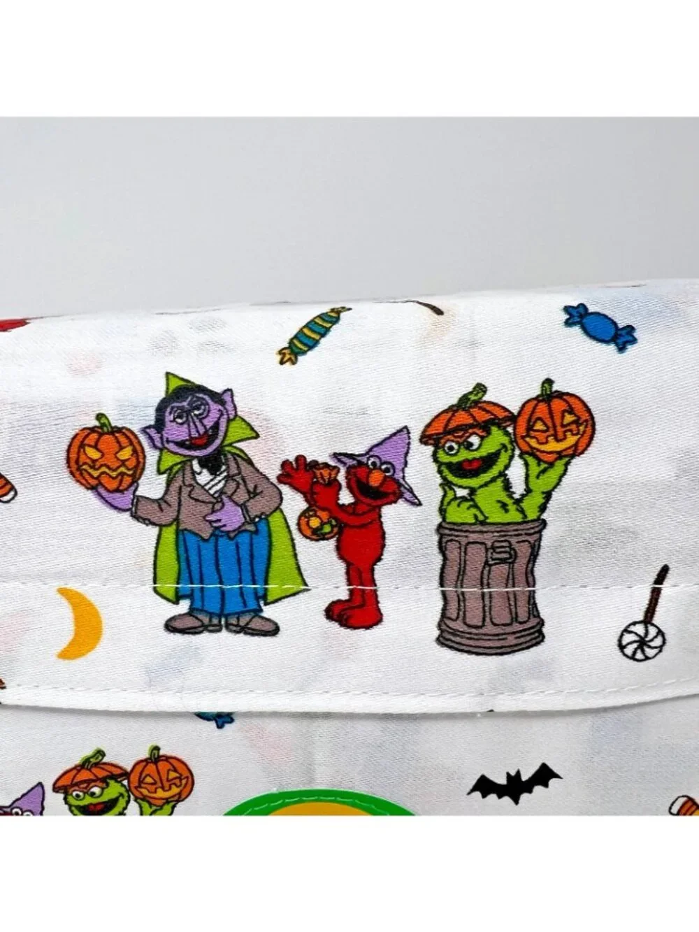 Sesame Street Halloween Full Size Sheet Set 100% Cotton Trick or Treating